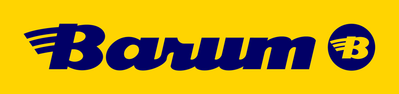 Logo Barum blue/yellow, Logo Barum blau auf gelb,